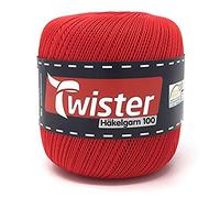 Twister Häkelgarn 100 g - Häkel Wolle - 35 - Rot