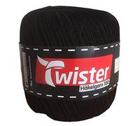 Twister Häkelgarn 100 g - Häkel Wolle - 90 - Schwarz