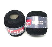 Twister Häkelgarn 100 g - Häkel Wolle - 90 - Schwarz