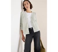Cecil Damen Strickcardigan Two Tone Grau Größe XXL