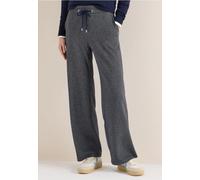 Stoffhose CECIL, Damen, Gr. L, Länge 28, universal blau, Stoff, 61% Polyester, 21% Viskose, 15% Baumwolle, 3% Elasthan, meliert, loose fit normal, Hosen Stoffhose, im elastischen Materialmix (18155715