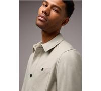 Fleecejacke STREET ONE MEN, Herren, Gr. 3XL, beige (granite beige), Fleece, 88% Polyester, 10% Viskose, 2% Elasthan, unifarben, normal, V-Ausschnitt, Bündchen, Jacken, mit Brusttasche (34237637-XXXL) 