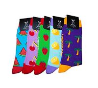 TwoSocks Sommer Socken Damen & Herren lustige und witzige Strümpfe als Geschenk, Baumwolle, Einheitsgröße (Kirsche)