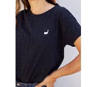 TWOTHIRDS Basic Shirt Vegan "Sepanggar" aus Bio-Baumwolle Black Neps XS