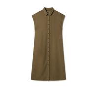 TWOTHIRDS Langes Kleid Vegan 'Takamaka' aus Lyocell Tencel Olive Medium