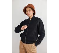 TWOTHIRDS Bomberjacke Vegan MERIMAN aus recyceltem Polyester Black Extra Small