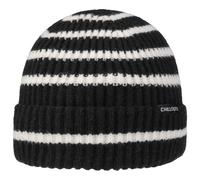 Twotone Stripes Umschlagmütze by Chillouts schwarz-weiß One Size