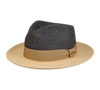 Twotone Toyo Fedora Raffiahut by Stetson dunkelblau S (54-55 cm)