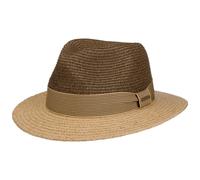 Twotone Toyo Traveller Raffiahut by Stetson braun L (58-59 cm)