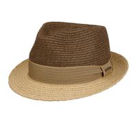 Twotone Toyo Trilby Raffiahut by Stetson dunkelbraun M (56-57 cm)