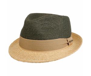 Twotone Toyo Trilby Raffiahut by Stetson dunkeloliv L (58-59 cm)