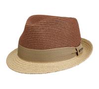 Twotone Toyo Trilby Raffiahut by Stetson natur-rot M (56-57 cm)