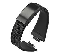 TWRQA Fluorkautschukarmband für Tissot PRX Series Super Player 35 mm 40 mm Damen Herren FKM Schnellverschluss-Uhrenarmband mit Faltschließe 11 mm 12 mm(Black02,12mm)