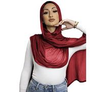 Txameru, Hijab für Frauen, Viskose, Muslimische Baumwolle, Mode, Hijab, Schal, Burgunder, Standard