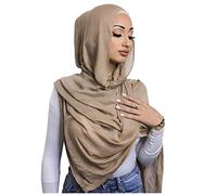 Txameru, Hijab für Frauen, Viskose, Muslimische Baumwolle, Mode, Hijab, Schal, CAMEL, Standard