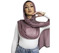 Txameru, Hijab für Frauen, Viskose, Muslimische Baumwolle, Mode, Hijab, Schal, Malvenfarben, Standard