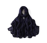 Txameru, Hijab für Frauen, Viskose, Muslimische Baumwolle, Mode, Hijab, Schal, Marineblau, Standard