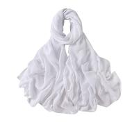 Txameru, Hijab für Frauen, Viskose, Muslimische Baumwolle, Mode, Hijab, Schal, Weiss/opulenter Garten, Standard