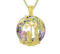 TXDAMAI Lebensbaum Kette Damen Schmuck Halskette Damen Baum des Lebens Anhänger Persönlichkeit Hollow Out Baum des Lebens Halskette