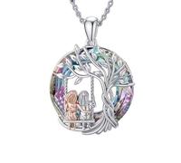 TXDAMAI Lebensbaum Kette Damen Schmuck Halskette Damen Baum des Lebens Anhänger Persönlichkeit Hollow Out Baum des Lebens Halskette