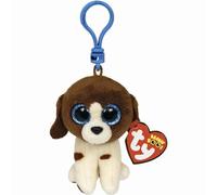 Ty Beanie Boo Clips - Muddles Brown & White Dog 7cm