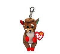 TY Beanie Bellies Clip, "Juno", Rentier, ca 10 cm.