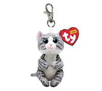 Ty Beanie Bellies Clip Mitzi Katze – Plüsch, blaue Glitzeraugen, weicher Bauch, ca. 10 cm