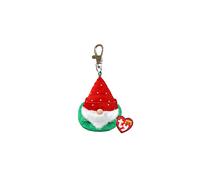TY Beanie Boos Clip, "Topsy", Gnome, ca 10 cm, rot