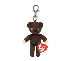 TY Beanies Mr. Bean Teddy Bear, Clip, ca 10 cm.