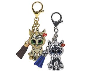 TY Mini Boos Silver Einhorn, Schlüsselanhänger