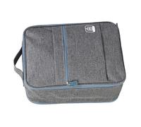 TYCIONG Tragbare Multifunktionale Hängende, Faltbare Schuhtasche, wasserdichte Reiseaufbewahrung für Schuhe, Oxford-Stoff (Grau)