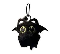 TyCylKu 3STK Katze Plüsch Schlüsselanhänger 8cm Kurzer Plüsch Schwarze Katze Plüschs Anhänger, Süßer Schlüsselanhänger Katzes, Weicher Schlüsselanhängers Für Auto Handtasche Erwachsene