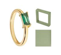 TYFGRT 1 Stück Zirkonring Und Schmuckschatulle, Modischer Einfacher Ring, Eleganter Zirkonring, Damenschmuck, Damenschmuck