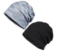 TYFGRT 2 Stück Lässige Mützen, Weiche, Atmungsaktive Mützen, Winddichte, Dünne Mützen, Unisex-Laufmützen, Outdoor-Radmützen, Bequeme Skimützen