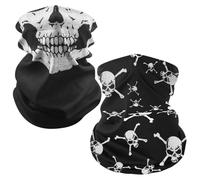 TYFGRT 2 Stück Sport-Schädelmasken, Outdoor-Fahrradmasken, Stilvoll, Weich Und Bequem, Nicht Leicht Zu Verformen, Geeignet Für Den Täglichen Gebrauch Durch Radfahrer