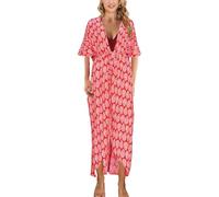 Tyidalin Damen Kimono Cardigan Sommer Strandkleid Lang Strandponcho Maxi Pareo Blumendruck (Farbe 12, Einheitsgröße)