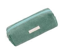 Tyinerc Federmäppchen, Aufbewahrungstasche aus Cordsamt, Kosmetiktasche aus geripptem Samt, für Schule und Büro, Organizer, hellgrün, Se référer au descriptif, Siehe Beschreibung