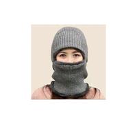 (Typ B Grau) Winterwarme, dicke Baseballkappe aus Kunstfell für Damen und Herren - ideal zum Skifahren,