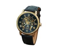 (Typ Schwarz 2) Neue Ankunft Herren Uhr Hand-Aufzug Skelett Automatische Mechanische Edelstahl Sport