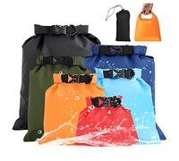 Tyuodna 6 Stück Wasserdichter Beutel,Leicht Outdoor Dry Bag Set 1,5/2,5/3/3,5/5/8L,wasserdichte Aufbewahrungsbeutel,Packsack Wasserdicht Zum Kajakfahren,Camping (Gemischte Farbe)