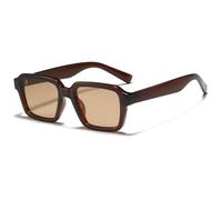 TYUVIVO Beliebte Mode Sonnenbrillen Damen Retro Grün UV400 Herren Trending (braun)