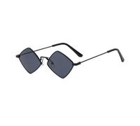 TYUVIVO Damenmode Polygon Sonnenbrille Vintage unregelmäßiger kleiner Rahmen Raute Retro Sonnenbrille Party Brille Brille, A, Einheitsgröße