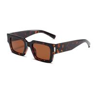 TYUVIVO Luxuriöse Damen-Sonnenbrille UV400 Vintage Herren Nieten (Leopardenmuster)