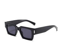 TYUVIVO Luxuriöse Damen-Sonnenbrille UV400 Vintage Herren-Nieten (Schwarz/Grau)