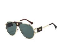 TYUVIVO Luxuriöse Sonnenbrille für Herren, zum Autofahren, Sonnenbrille für Männer und Frauen, Vintage, schwarze Sonnenbrille, UV400, G15, Einheitsgröße