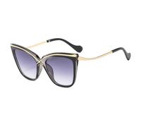 TYUVIVO Mode Cat Eye Sonnenbrille Damen Vintage Gradation Luxus UV400 (grau)