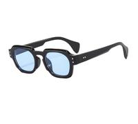 TYUVIVO Quadratische Vintage-Sonnenbrille, modisch, Retro, für den Außenbereich, Nieten, unregelmäßige Sonnenbrille für Damen, C7, Einheitsgröße