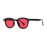 TYUVIVO Vintage Quadratische Sonnenbrille Damen Nietenrahmen Rote Gläser Retro Acetat Sonnenbrillen Schattierungen Herren, C1, Einheitsgröße
