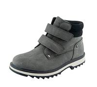 TZJS Unisex Kinder Klassische Stiefel für Jungen Mädchen Baby Winterstiefel Mit Klettverschluss Wasserdicht Stiefeletten Schneestiefel Herbstschuhe Winterschuhe(Grau, numeric_31)