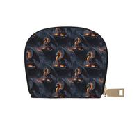 TZTTZT Cool Fire Mountain Dragon A Print Kreditkartenetui für Frauen Kartenetui Brieftasche Leder Kreditkartenetui Brieftasche